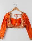 Persimmon Mirror Lehenga Set - indian outfits for women