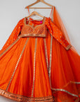 Persimmon Mirror Lehenga Set - indian outfits for women