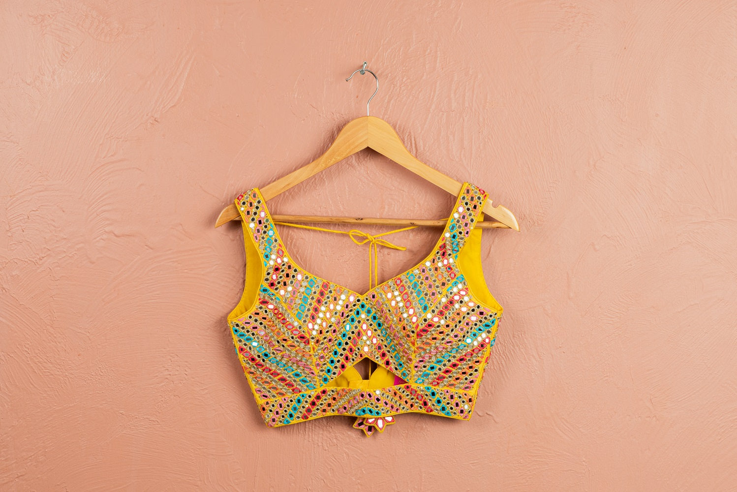 Sunshine Yellow Multicolor Thread & Mirrorwork Lehenga Set - designer lehenga designer lehenga