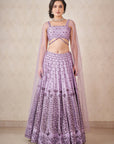 Lavender Crystals Lehenga Set - lehenga choli Australia