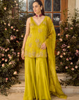 Lime Punch Sharara Set