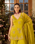 Lime Punch Sharara Set