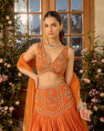 Maple Rust Lehenga Set