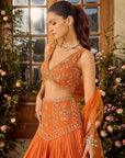 Maple Rust Lehenga Set