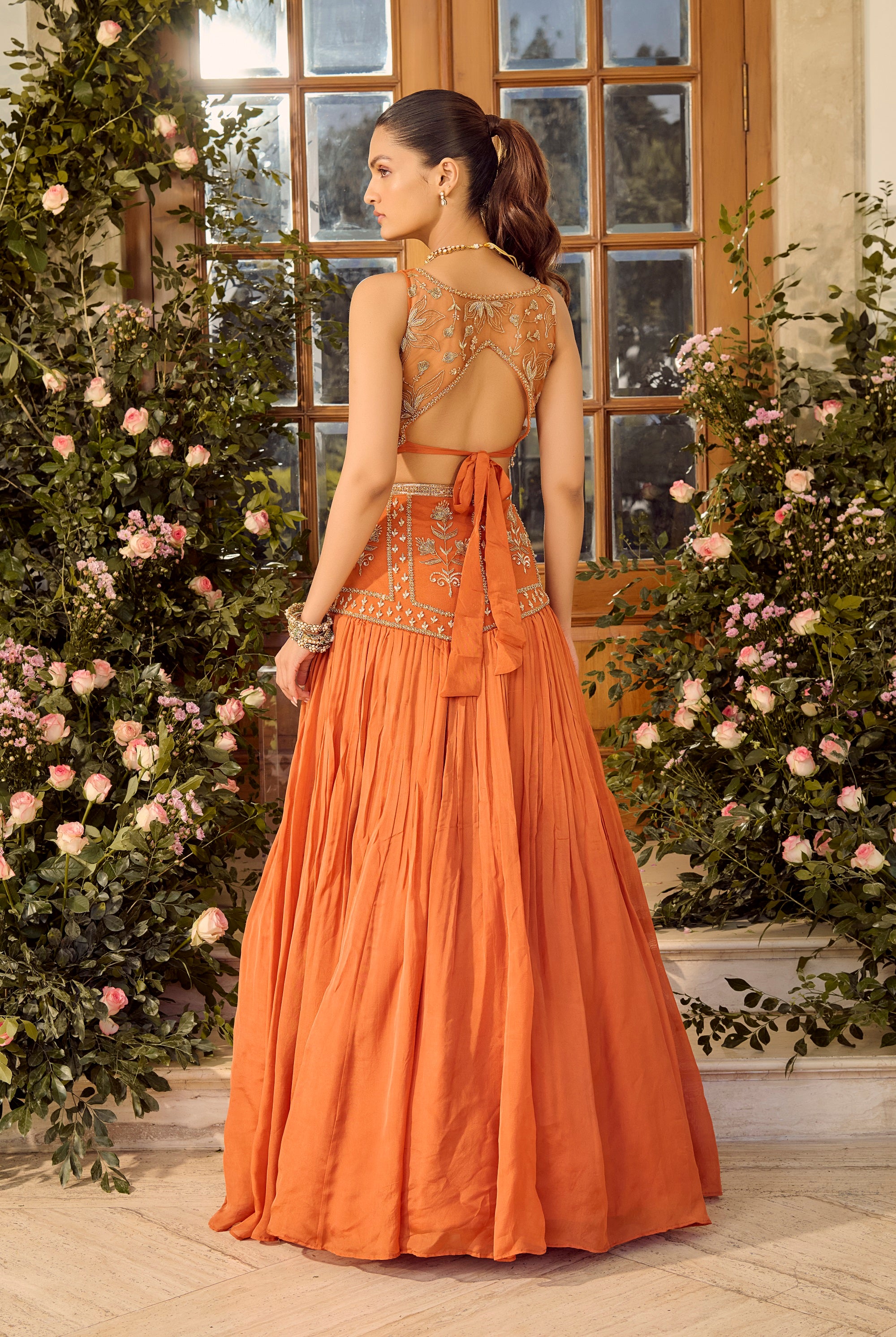 Maple Rust Lehenga Set