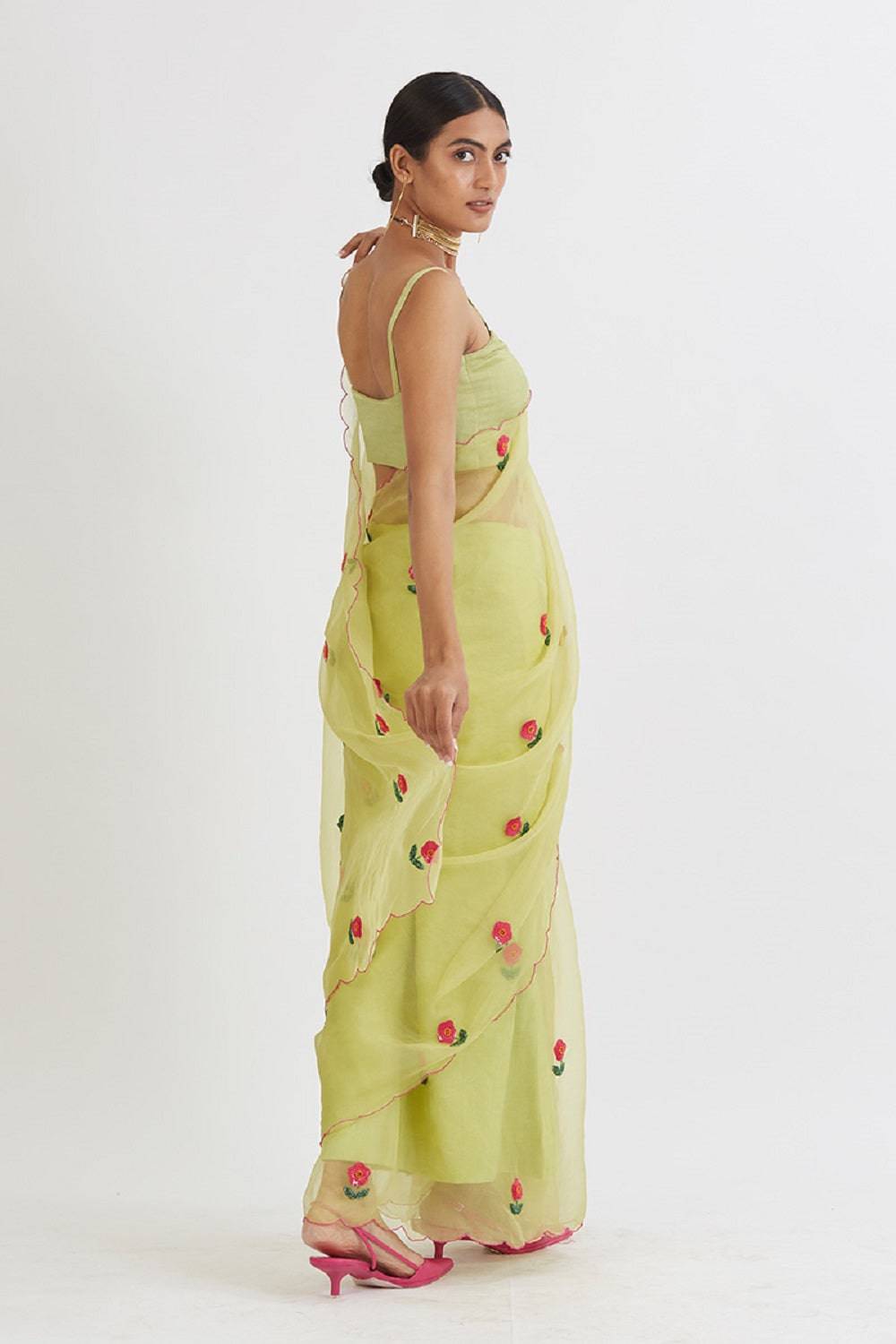 Mint Gul Mehandi Saree - saree Australia