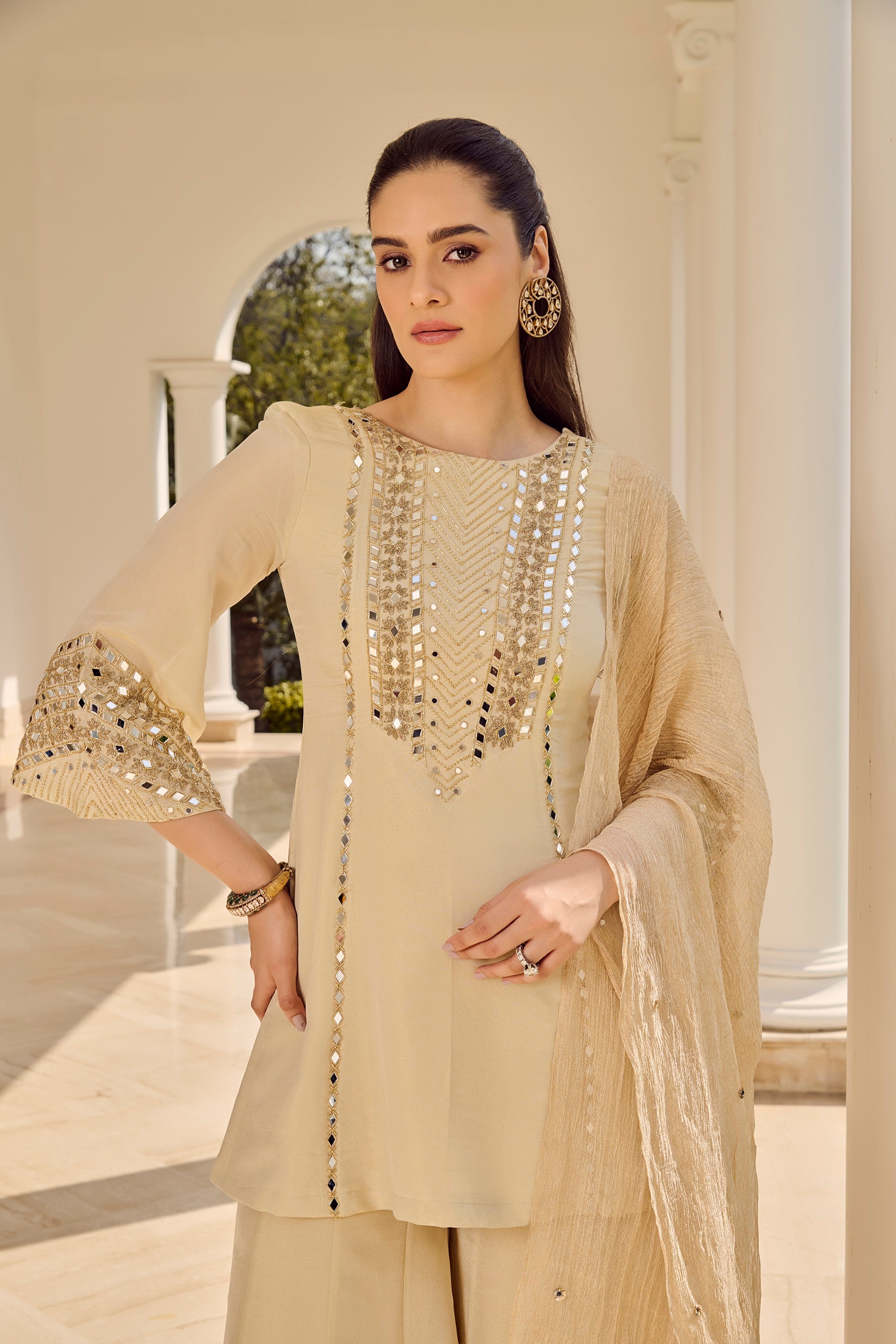 Mirror Sharara Set