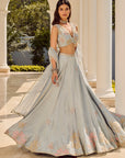 Misty Azure Lehenga Set
