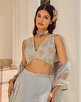 Misty Azure Lehenga Set