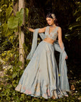 Misty Azure Lehenga Set