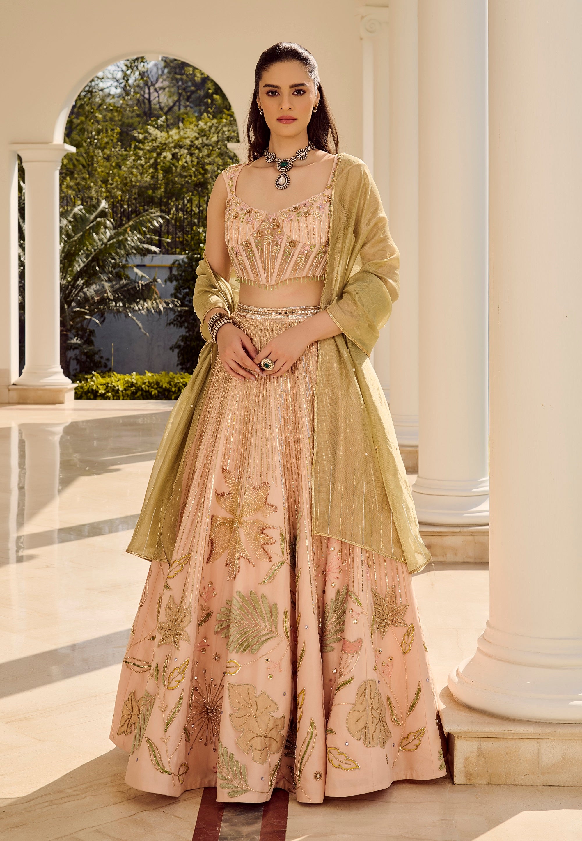 Misty Forest Lehenga Set