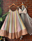 Multipaneled and Multicolour Lehenga Set - Lehenga Australia