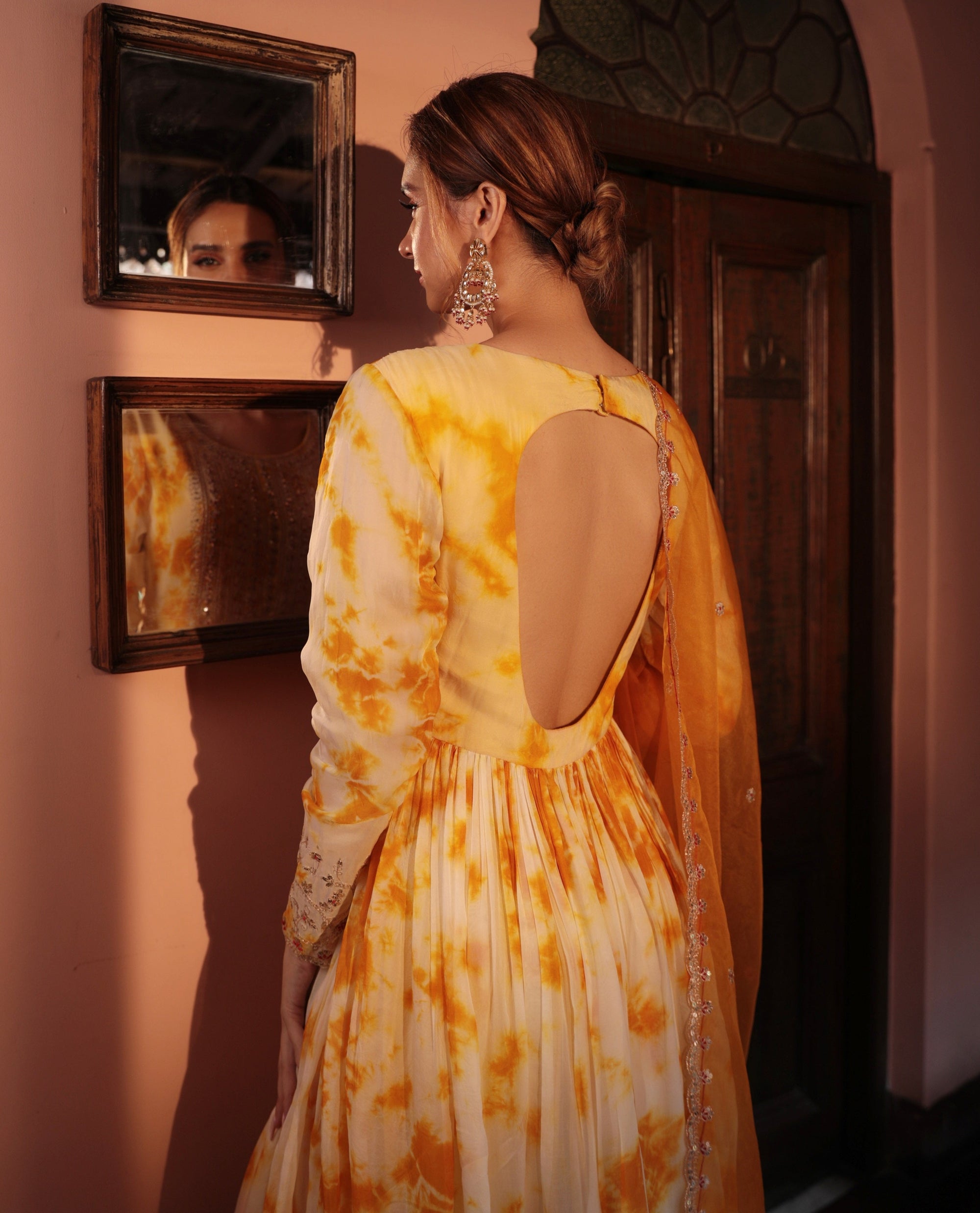 Yellow Embroidered Suit - yellow dress Canada