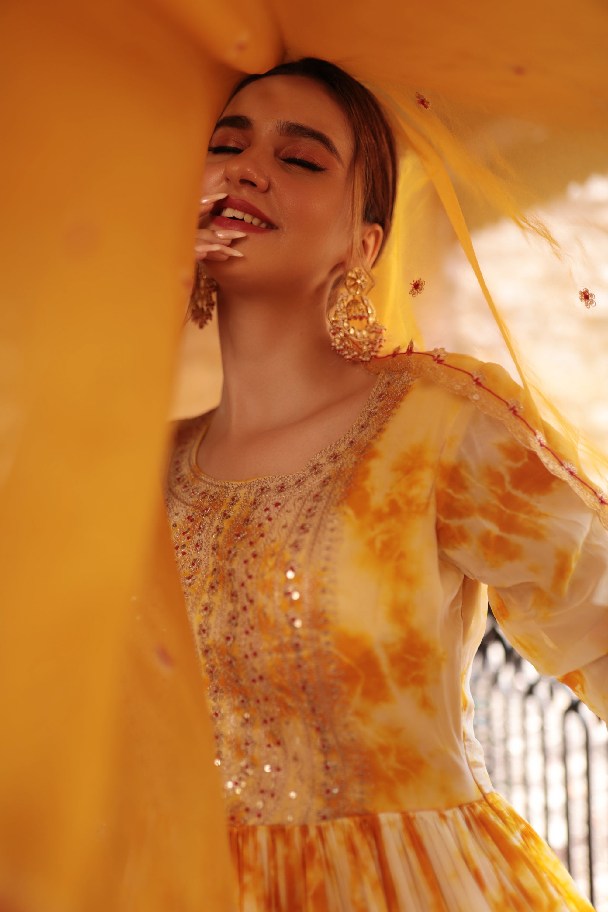 Yellow Embroidered Suit - yellow dress Canada