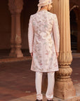 Flamingo Raw Silk Sherwani Set - sherwani for men