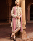 Gulzaar Silk Jacquard Sherwani Set - Wedding Sherwani