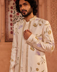 Jahaan Ivory Open Sherwani Set - Groom Sherwani