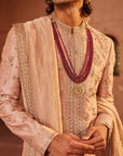 Izaar Rose Brown Sherwani Set - Wedding Sherwani