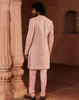 Basit Classic Pink Sherwani Set - sherwani set