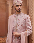 Inara Silk Jacquard Sherwani Set - Groom Sherwani
