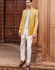 Seerat Mustard Prince Coat Set - prince coat