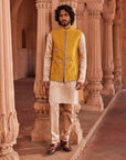 Marigold Nehru Jacket Set - indian wear for men