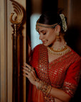 Ashani Red Bridal Lehenga - lehenga red bridal