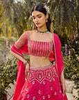 Pink Mirage Lehenga Set