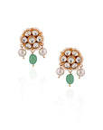 Indian Traditional Wear Sea Green Beads with White Pearl Choker Set - indian jewelry Canada