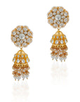 Gold Finish Royal Necklace Set - necklace set