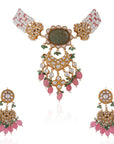 Festive Wear Hand Crafted Necklace Set - indian jewelry set