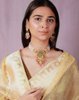 Festive Wear Hand Crafted Necklace Set - indian jewelry set