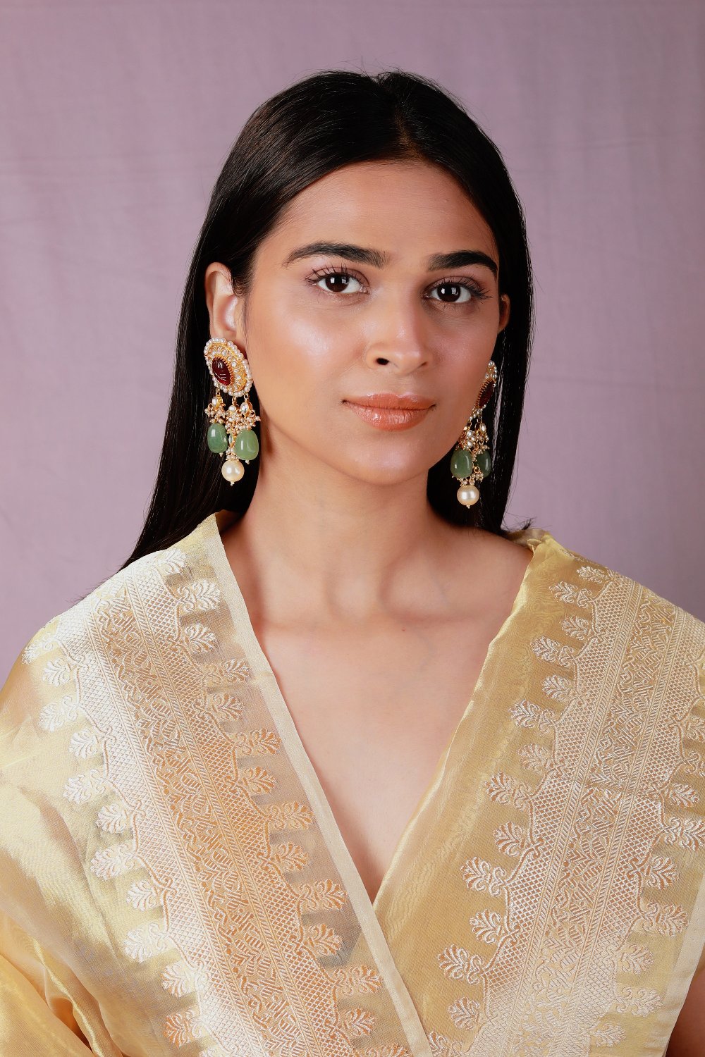 Evergreen Navratna Choker Necklace Set - indian necklace set