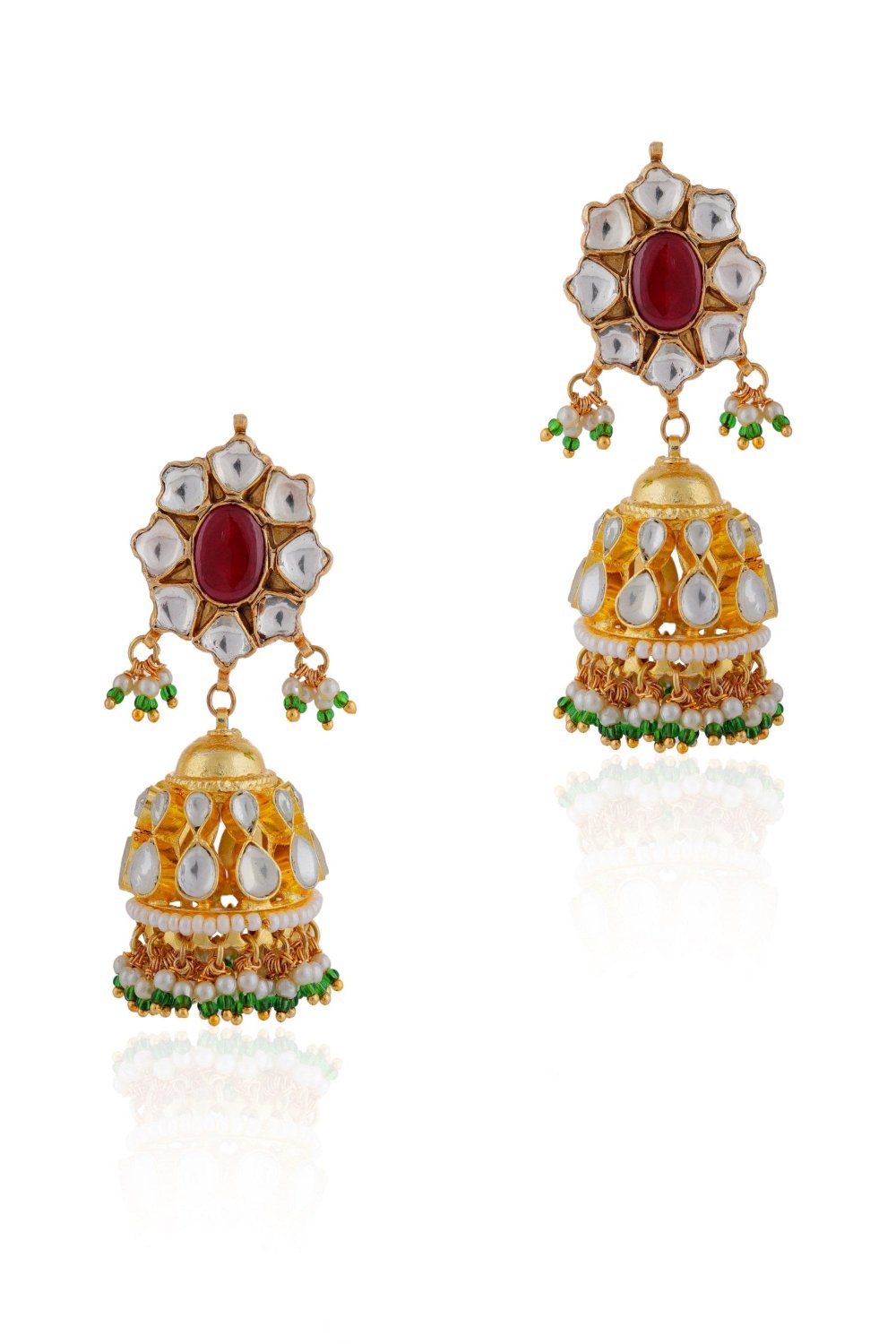 Peacock Design Rajwadu Choker Set - indian jewelry set