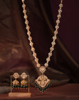 Emerald Green Chain Necklace Set