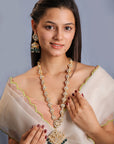 Emerald Green Chain Necklace Set