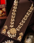 Gold Plated Indian Moon Shape Necklace Set