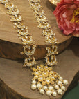 Gold Plated Indian Moon Shape Necklace Set