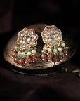 Designer Gorgeous Pink Green Choker Set