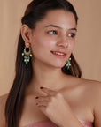 Elegant Pink and Green Choker Set