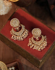 Ethnic Royal Silver Based Pearl Necklace Set