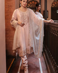 Peach Embroidered Suit - indian attire New Zealand