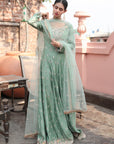 Dusty Firoza Heavily Embroidered Suit - indian wear for women Australia