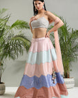 Multicolor Lehenga Set - indian attire dress