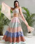 Multicolor Lehenga Set - indian attire dress