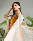 Yellow and Ivory Sharara Set - indian ethnic wear