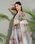 Black Raw Silk Lehenga Set with Hand Painted Dupatta - indian garb women