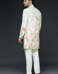 Lotus Hand Painted Sherwani Set