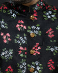 Black Cotton Silk Kurta and Slim Pant Set