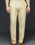 Mustard Lucknowi Thread work Sherwani